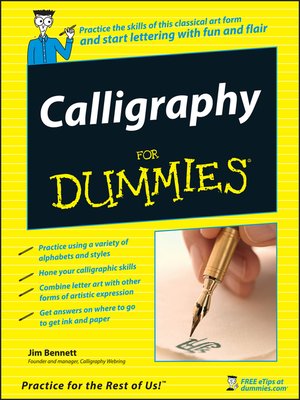 cover image of Calligraphy For Dummies